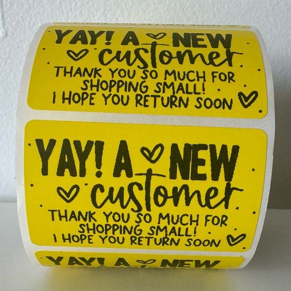 NEW customer sticker label | thank you sticker for small business - Picture 12 of 12